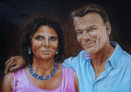 Teodora & Günter - Öl auf Leinwand 50x70